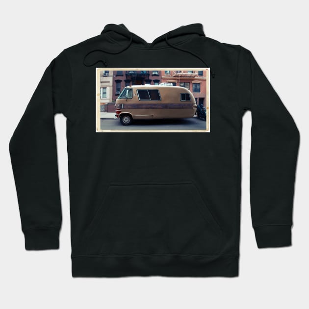 Very odd trailer / mobile home in the streets of the Lower East Side, NYC Hoodie by Reinvention